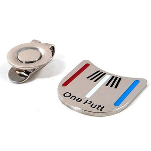 One Putt Golf Putting Alignment Aiming Tool Ball Marker with Magnetic Hat Clip wholesale