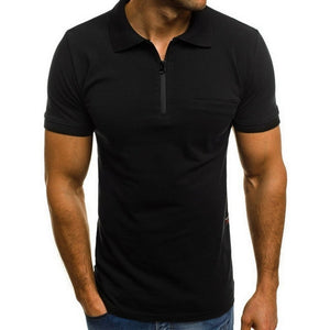 Wenyujh Brand Clothing Men Muscle Short Sleeve Polo Shirt Business Casual Solid Polo Shirt Fashion Fitness Shirts High Quality