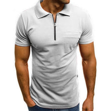 Load image into Gallery viewer, Wenyujh Brand Clothing Men Muscle Short Sleeve Polo Shirt Business Casual Solid Polo Shirt Fashion Fitness Shirts High Quality