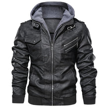 Load image into Gallery viewer, Mountainskin 2019 New Men&#39;s Leather Jackets Autumn Casual Motorcycle PU Jacket Biker Leather Coats Brand Clothing EU Size SA722