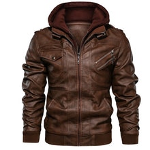 Load image into Gallery viewer, Mountainskin 2019 New Men&#39;s Leather Jackets Autumn Casual Motorcycle PU Jacket Biker Leather Coats Brand Clothing EU Size SA722