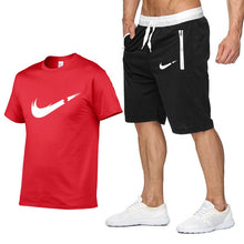 Load image into Gallery viewer, 2019 new T Shirt+Shorts Sets Men Letter Printed Summer Suits Casual Tshirt Men Tracksuits Brand Clothing Tops Tees Set Male