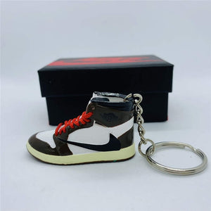 Personality DIY Air Jordan Generation AIR JORDAN1-13 Stereo 3D Sneaker Model Keychain For Gift