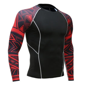 Men's Sports Suit Compression Clothing Fitness Training kit Thermal Underwear MMA rashgard male Quick drying shirt Sportswear