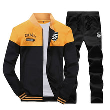 Load image into Gallery viewer, Riinr New Casual Tracksuit Men Autumn Zipper Jackets+Pants 2 Pieces Sets Male Slim Fit Sportswear Brand Fashion Men&#39;s Solid Set