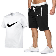 Load image into Gallery viewer, 2019 new T Shirt+Shorts Sets Men Letter Printed Summer Suits Casual Tshirt Men Tracksuits Brand Clothing Tops Tees Set Male