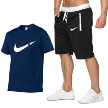 Load image into Gallery viewer, 2019 new T Shirt+Shorts Sets Men Letter Printed Summer Suits Casual Tshirt Men Tracksuits Brand Clothing Tops Tees Set Male