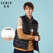 Load image into Gallery viewer, SEMIR Men Packable Puffer Vest with Stand-up Collar Men Padded Vest Lightweight Down Vest for Men Zip-up Vest Winter Clothes