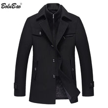 Load image into Gallery viewer, BOLUBAO Men Winter Wool Coat Men&#39;s New High Quality Solid Color Simple Blends Woolen Pea Coat Male Trench Coat Casual Overcoat