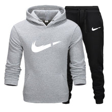 Load image into Gallery viewer, New hot brand men sweatshirt Tracksuit prints thermal underwear Men Sportswear Sets Fleece Thick hoodie+Pants Sporting Suit Male