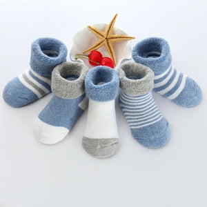 5 Pair/lot new cotton thick baby toddler socks autumn and winter warm baby foot sock