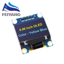 Load image into Gallery viewer, New product 0.96 inch OLED IIC White/YELLOW BLUE/BLUE 12864 OLED Display Module I2C SSD1306 LCD Screen Board for Arduino