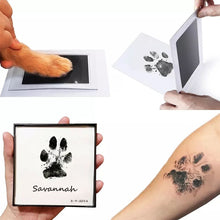 Load image into Gallery viewer, Safe Baby Footprints Handprint Ink Pads Kits Pets Care Non-toxic Ink Pads Baby Shower Paw Print Pad Foot Print Pad Baby Toys