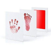 Load image into Gallery viewer, Safe Baby Footprints Handprint Ink Pads Kits Pets Care Non-toxic Ink Pads Baby Shower Paw Print Pad Foot Print Pad Baby Toys