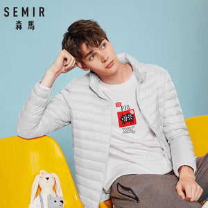 SEMIR 2019 Down Jacket Men Winter Portability Warm 90% White Duck Down Hooded Man Coat jaqueta masculino chaqueta hombre