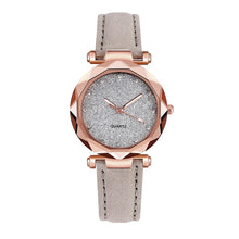 Load image into Gallery viewer, Ladies Minimalist fashion Casual Romantic Starry Sky Wrist Watch Leather Rhinestone Ladies Strap Watch Souvenir Birthday Gifts