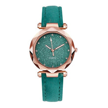 Load image into Gallery viewer, Ladies Minimalist fashion Casual Romantic Starry Sky Wrist Watch Leather Rhinestone Ladies Strap Watch Souvenir Birthday Gifts