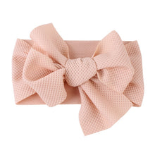 Load image into Gallery viewer, Cute Baby Girls Big Bow Hairband Headband Solid Cotton Stretch Turban Big Knot Head Wrap Headwear Girls Headband 0-3Years