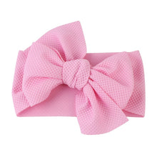 Load image into Gallery viewer, Cute Baby Girls Big Bow Hairband Headband Solid Cotton Stretch Turban Big Knot Head Wrap Headwear Girls Headband 0-3Years