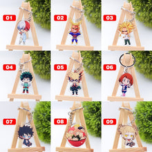 Load image into Gallery viewer, Cute Cartoon Keychain Naruto/My Hero Academia Key Chain Ring Anime Dragonball Keyring Hot Sales