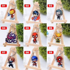 Cute Cartoon Keychain Naruto/My Hero Academia Key Chain Ring Anime Dragonball Keyring Hot Sales