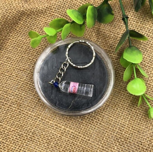 2019 New Women/Men's Fashion Handmade Resin Mineral water bottles Wine Bottle Key Chains Key Rings Alloy Charms Gifts  Wholesale