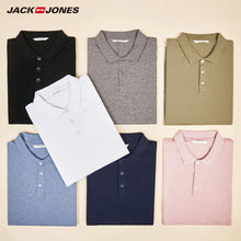 Load image into Gallery viewer, JackJones Men&#39;s Solid Color Cotton Turn-down Collar Polo Shirt Menswear 219106516