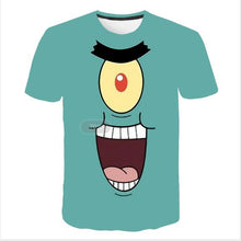 Load image into Gallery viewer, summer men&#39;s T-shirt 3D printed cartoon tshirt sponge potato anime adventure tshirts Funny T Shirt tops Tees men Asain Size