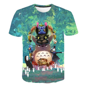 summer men's T-shirt 3D printed cartoon tshirt sponge potato anime adventure tshirts Funny T Shirt tops Tees men Asain Size