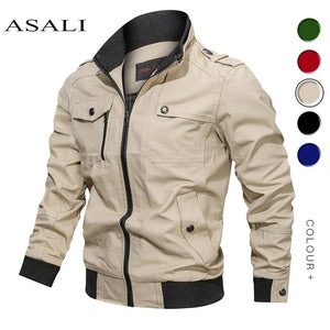 2019 Military Jacket Men Spring Autumn Cotton Windbreaker Pilot Coat Army Men's Bomber Jackets Cargo Flight Jacket Male Clothes