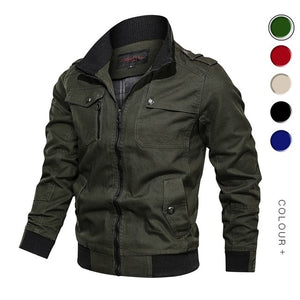 2019 Military Jacket Men Spring Autumn Cotton Windbreaker Pilot Coat Army Men's Bomber Jackets Cargo Flight Jacket Male Clothes