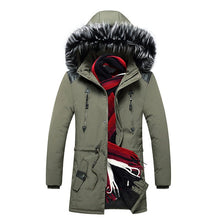 Load image into Gallery viewer, New Winter Jacket Men -15 Degree Thicken Warm Men Parkas Hooded Fleece Man&#39;s Jackets Outwear Cotton Coat Parka Jaqueta Masculina