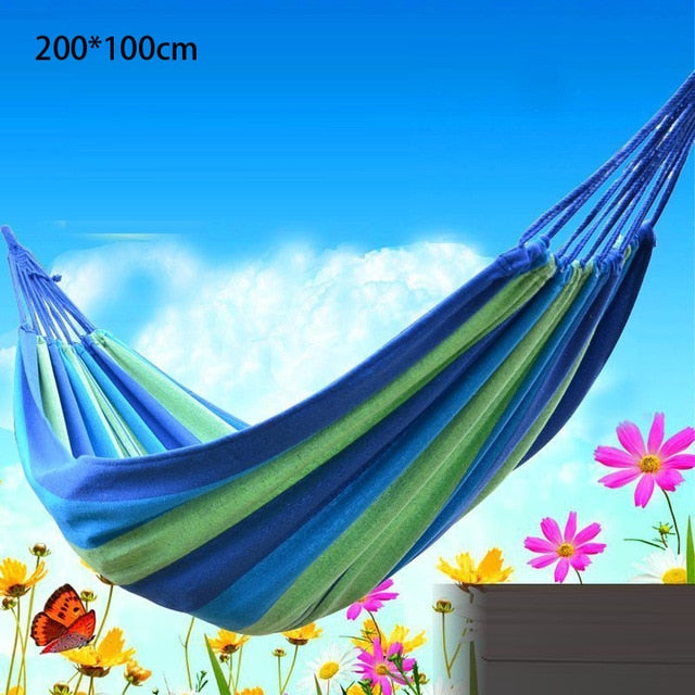 Thicken Canvas Garden Swing Hammock Outdoor Single 2 person Dormitory Camping Hammocks 230*80 230*100 230*150cm Hanging Chair