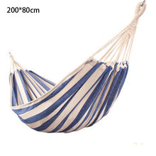 Load image into Gallery viewer, Thicken Canvas Garden Swing Hammock Outdoor Single 2 person Dormitory Camping Hammocks 230*80 230*100 230*150cm Hanging Chair