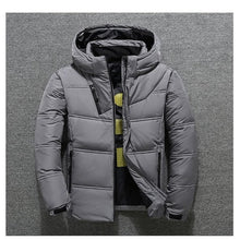 Load image into Gallery viewer, 2019 Winter Jacket Mens Quality Thermal Thick Coat Snow Red Black Parka Male Warm Outwear Fashion - White Duck Down Jacket Men