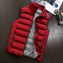 Load image into Gallery viewer, Brand Clothing Vest Jacket Mens New Autumn Warm Sleeveless Jacket Male Winter Casual Waistcoat Men Vest Plus Size Veste Homme