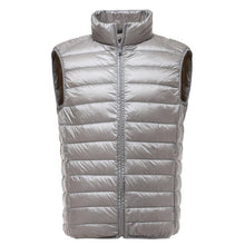 Load image into Gallery viewer, 2019 New Men Sleeveless Jacket Winter Ultralight White Duck Down Vest Male Slim Vest Men&#39;s clothes Windproof Warm Waistcoat