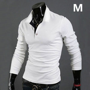 Men shirts Tee Lapel Long Sleeve Casual Fashion Tops Clothing for Autumn Winter Man Shirts Plus size XRQ88