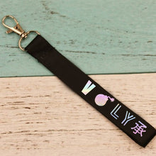 Load image into Gallery viewer, KPOP Keychain Laser Bangtan Boys Lanyard Love Yourself Key Chains RAPMONSTER V JUNGKOOK JIMIN JHOPE RM Keyring Accessories