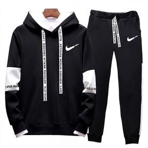 Brand Clothing Men's Casual Sweatshirts Pullover Cotton Men Tracksuit Hoodies Two Piece +pants Sport Shirts Autumn Winter Set