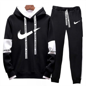 Brand Clothing Men's Casual Sweatshirts Pullover Cotton Men Tracksuit Hoodies Two Piece +pants Sport Shirts Autumn Winter Set