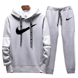 Brand Clothing Men's Casual Sweatshirts Pullover Cotton Men Tracksuit Hoodies Two Piece +pants Sport Shirts Autumn Winter Set