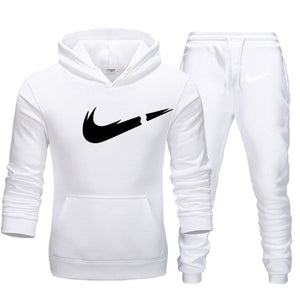 New hot brand men sweatshirt Tracksuit prints thermal underwear Men Sportswear Sets Fleece Thick hoodie+Pants Sporting Suit Male