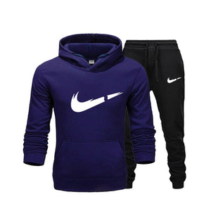 New hot brand men sweatshirt Tracksuit prints thermal underwear Men Sportswear Sets Fleece Thick hoodie+Pants Sporting Suit Male