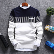 Load image into Gallery viewer, Mountainskin New Men&#39;s Autumn Winter Pullover Wool Slim Fit Knitted Sweater Striped Mens Brand Clothing Casual Pull Homme SA752