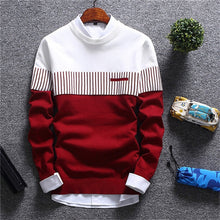 Load image into Gallery viewer, Mountainskin New Men&#39;s Autumn Winter Pullover Wool Slim Fit Knitted Sweater Striped Mens Brand Clothing Casual Pull Homme SA752