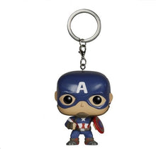 Load image into Gallery viewer, Fashion creative jewelry  new Marvel Keychain spider chivalry captain game movie surrounding key chain with box gift