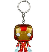 Load image into Gallery viewer, Fashion creative jewelry  new Marvel Keychain spider chivalry captain game movie surrounding key chain with box gift