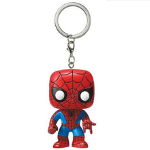 Load image into Gallery viewer, Fashion creative jewelry  new Marvel Keychain spider chivalry captain game movie surrounding key chain with box gift