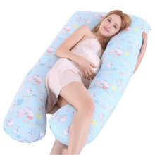 Load image into Gallery viewer, Pregnant Women Sleeping Support Pillow Cotton Pillowcase U Shape Maternity Pillows Pregnancy Side Sleeper Bedding No Filler